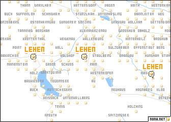 map of Lehen