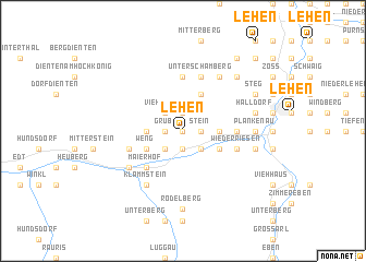 map of Lehen