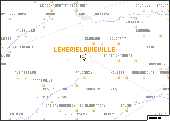 map of Le Hérie-la-Viéville