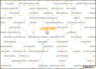 map of Le Héron