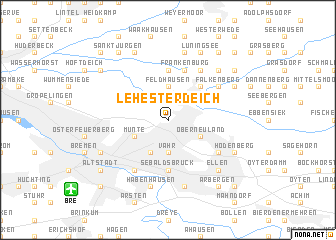 map of Lehester Deich