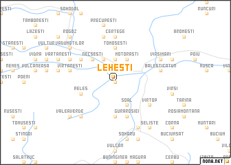 map of Leheşti