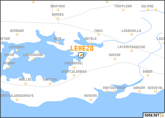 map of Le Hézo