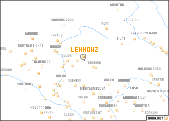 map of Leh Ḩowẕ