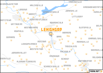 map of Lehigh Gap