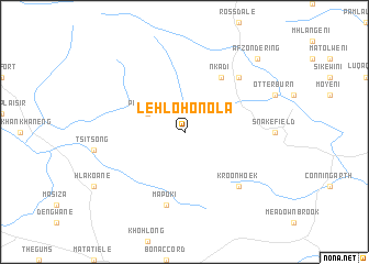 map of Lehlohonola