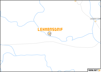 map of Lehmansdrif
