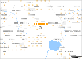 map of Lehmden