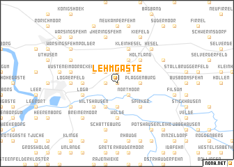 map of Lehmgaste