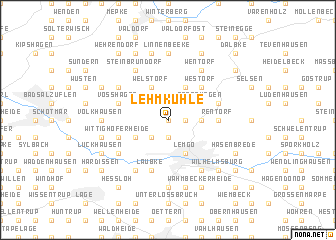 map of Lehmkuhle