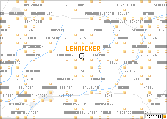 map of Lehnacker