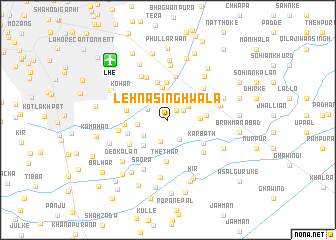 map of Lehna Singhwāla