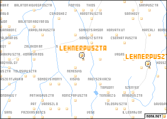 map of Lehnerpuszta