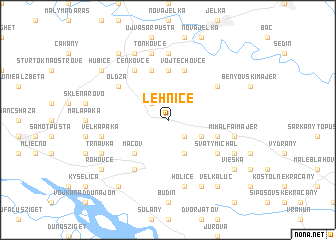 map of Lehnice