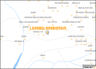 map of Leho Bulama Birngin