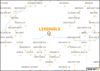 map of Le Hohwald