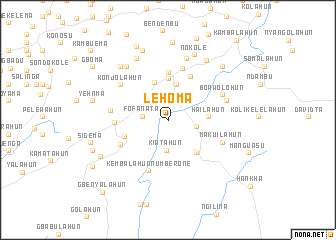 map of Lehoma