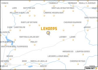 map of Le Horps