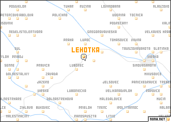 map of Lehôtka