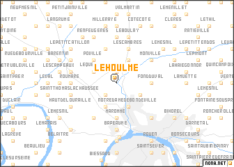 map of Le Houlme