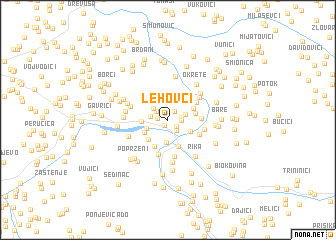 map of Lehovci