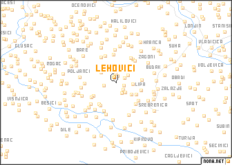 map of Lehovići