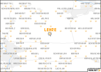 map of Lehre