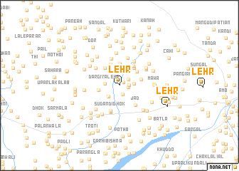 map of Lehr