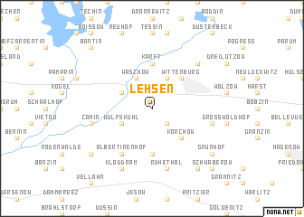 map of Lehsen