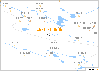 map of Lehtikangas