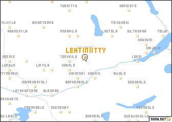 map of Lehtiniitty