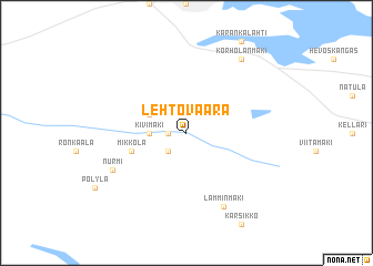 map of Lehtovaara
