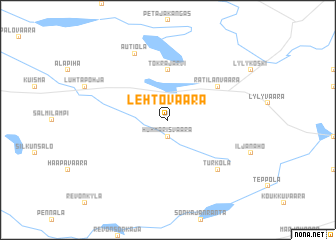 map of Lehtovaara