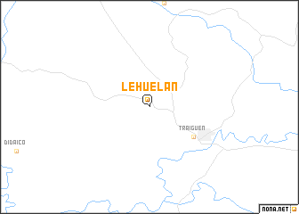 map of Lehuelán