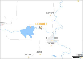 map of Le Hunt