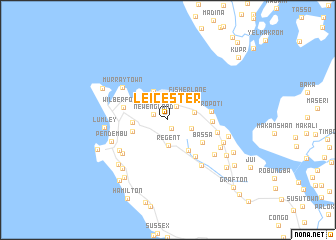 map of Leicester