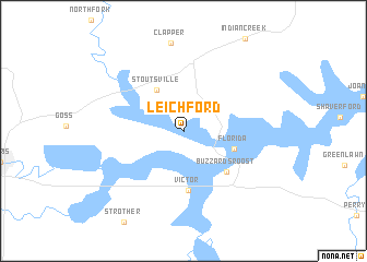 map of Leich Ford