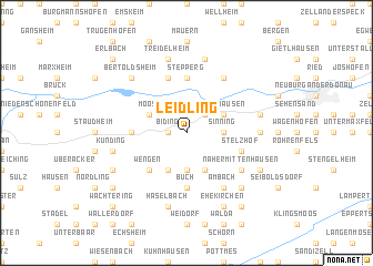 map of Leidling