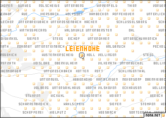 map of Leienhöhe