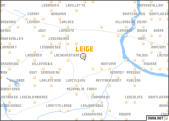 map of Leige