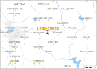 map of Leigh Creek