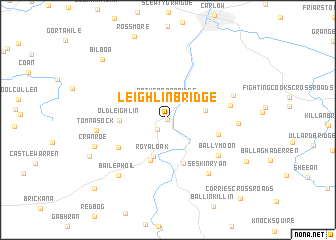 map of Leighlinbridge