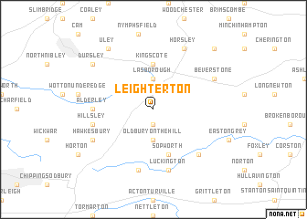 map of Leighterton