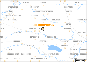 map of Leighton Bromswold