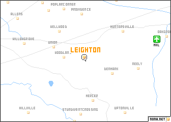 map of Leighton