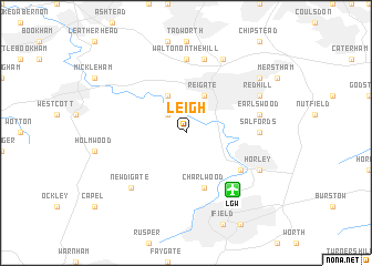 map of Leigh