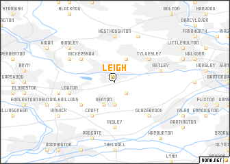 map of Leigh