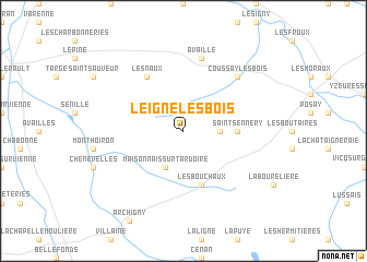 map of Leigné-les-Bois