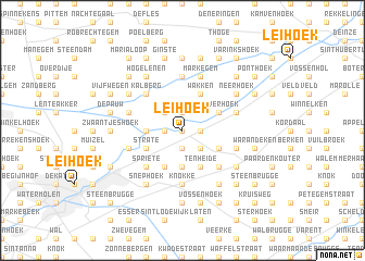 map of Leihoek