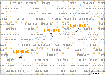 map of Leihoek